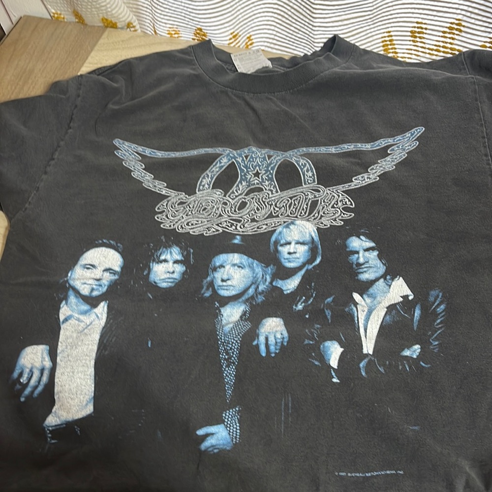 Vintage Aerosmith, Nine Lives Tour Concert Tee, Large